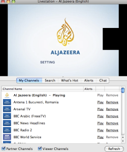 Al Jazeera on Livestation